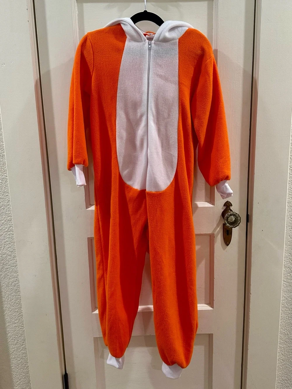 Kids Orange Fox Onesie Costume, XS (4-5)